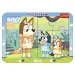 Bluey 2 in 1 puzzle per bambini con cornice - Trefl
