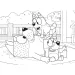 Bluey e i suoi amici: puzzle e album da colorare 2 in 1, 24 pezzi, 50 x 35 cm - Lisciani immagine 2