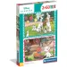 Disney Classici 101 Dalmata e Aristogatti puzzle Supercolor 2x60 pezzi - Clementoni immagine 1