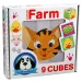 Cubo fiabesco con animali domestici 9 pezzi