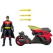 DC Robin action figure con moto e razzi lanciatori – Mattel immagine 4