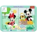 Disney Minnie e Mickey Mouse avventure 2 in 1 puzzle baby con cornice - Trefl