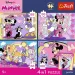 Disney Minnie Mouse - puzzle Premium Plus Kids 4 x 88 pezzi - Trefl immagine 2