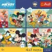 Disney Topolino e i suoi amici – puzzle Premium Plus Kids da 4 x 88 pezzi – Trefl immagine 2