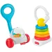 Fisher-Price: set di sonagli colorati da 2 pezzi per bambini - Mattel immagine 2
