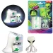Glow'N Fun Slime Alien: Slime fluorescente in barile d'olio con figura di alieno immagine 2