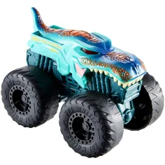 Hot Wheels Monster Trucks: Mega Wrex auto mostruoso con effetti luminosi e sonori 1/43 - Mattel immagine 2
