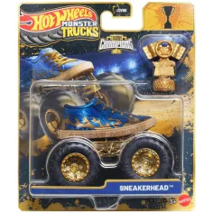 Hot Wheels Monster Trucks: Trofeo del campione Sneakerhead 1/64 – Mattel