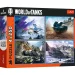 Il grande tank battle puzzle 4x250 pezzi - Trefl