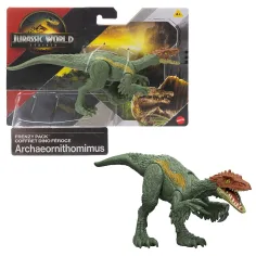 Jurassic World: Rinascita Frenzy pack figura di dinosauro Archaeornithomimus - Mattel immagine 1