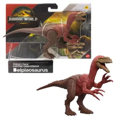 Jurassic World: Rinascita Frenzy pack figura di dinosauro Beipiaosaurus - Mattel immagine 1