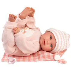 Llorens: Olivia 38cm con coperta a quadri immagine 2