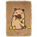 Luna: Diario di peluche con motivo di capybara immagine 1