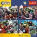Marvel Avengers - puzzle Premium Plus Kids da 4 x 88 pezzi - Trefl immagine 2
