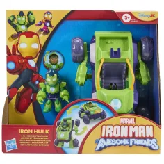 Marvel: Iron Man 2 in 1 Mech Hulk auto e set di figure - Hasbro immagine 1
