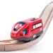 Moderno locomotiva elettrica rossa - Woodyland immagine 2