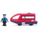 Moderno locomotiva elettrica rossa - Woodyland immagine 1