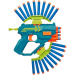 Nerf Elite Ammohawk lanciacolpi in gommapiuma - Hasbro
