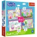 Peppa Pig - puzzle 4 in 1 da 12,15,20,24 pezzi - Trefl immagine 1