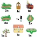 Peppa Pig set di gioco Whizz-Around Coniglio Rebecca con treno rosso immagine 2