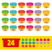 Play-Doh: Confezione gioco festa con 24 paste da modellare e accessori - Hasbro