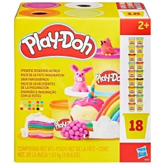 Play-Doh: Set di 18 vasetti di pasta da modellare 1530 g - Hasbro immagine 1