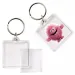 PlayBox: Portachiavi quadrato trasparente 4x4cm 1pz