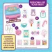 Puffy Pouches: set di design Pufi charm - dolci immagine 2