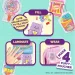 Puffy Pouches: set di design Pufi charm - dolci immagine 3
