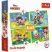 Puzzle 4 in 1 di Topolino e i suoi amici - Trefl