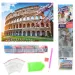 Puzzle con diamanti: Set di pittura con diamanti Colosseo di Roma 30x40cm immagine 2