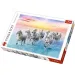 Puzzle di 500 pezzi di cavalli bianchi in galoppo - Trefl