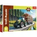 Puzzle di 100 pezzi del trattore forestale - Trefl