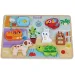 Puzzle di forme di animali domestici in legno set da 7 pezzi