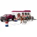 Schleich: Fuoristrada con rimorchio per cavalli e cavalli (42705) immagine 2
