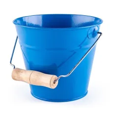 Secchio di metallo retro blu - Woodyland