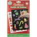 Set di 4 fogli di grattugia arcobaleno A5 di Natale immagine 1
