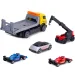 Set di auto da corsa Formula Racer con auto da trasporto in due varianti 1 pz – Dickie Toys immagine 3