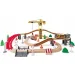 Set di binari ferroviari in legno con gru - Woodyland immagine 2