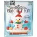 Set di uncinetto di Natale figura pupazzo di neve 16x9x18cm
