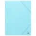 Spirit: Cartella in gomma blu pastello A/4 immagine 1