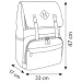 Spirit: Zaino color porpora con cinturini bianchi 47x33x17cm immagine 4