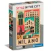 Stile nella città Milano puzzle da 1000 pezzi - Clementoni immagine 1