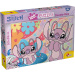 Stitch 2 in 1 puzzle e album da colorare 108 pezzi 50x35 cm - Lisciani