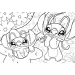 Stitch 2 in 1: puzzle e disegno da colorare, 108 pezzi, 50 x 35 cm - Lisciani immagine 2