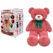 Teddy Greetings: Berry Hugs orsetto di peluche bianco in scatola regalo 120cm