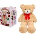 Teddy Greetings: Honey Hugs orso di peluche bianco in scatola regalo 120cm