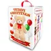 Teddy Greetings: Snow Wishes orso di peluche bianco in scatola regalo 120cm immagine 2