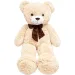 Teddy Greetings: Snow Wishes orso di peluche bianco in scatola regalo 120cm immagine 1