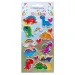 The Littlies: Set di adesivi 3D puffi a forma di dinosauro su foglio 10x22cm